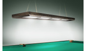 Лампа Evolution 4 секции ПВХ (ширина 600) (Пленка ПВХ Тиковое дерево,фурнитура черная глянцевая)