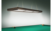Лампа Evolution 3 секции ПВХ (ширина 600) (Пленка ПВХ Шелк Сталь,фурнитура черная глянцевая)