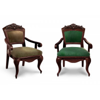 Кресло Император ясень (№3,60 Velvet-Lux,Ткань Vilvet Lux)