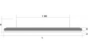 Лампа Evolution 4 секции сосна (ширина 600) (№5,фурнитура медь антик)