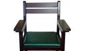 Кресло бильярдное из ясеня (мягкое сиденье, цвет махагон)